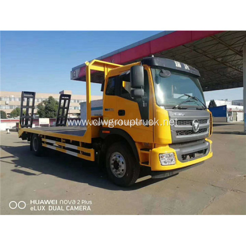 Foton 4X2 flat bed excavator transport truck